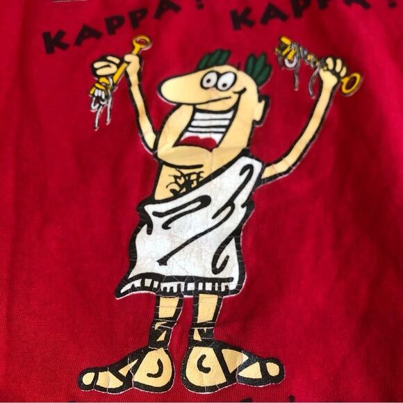 Vintage 1995 Hanes Beefy Single Stitch College T-Shirt Men Vanderbilt Toga Kappa - Picture 3 of 15